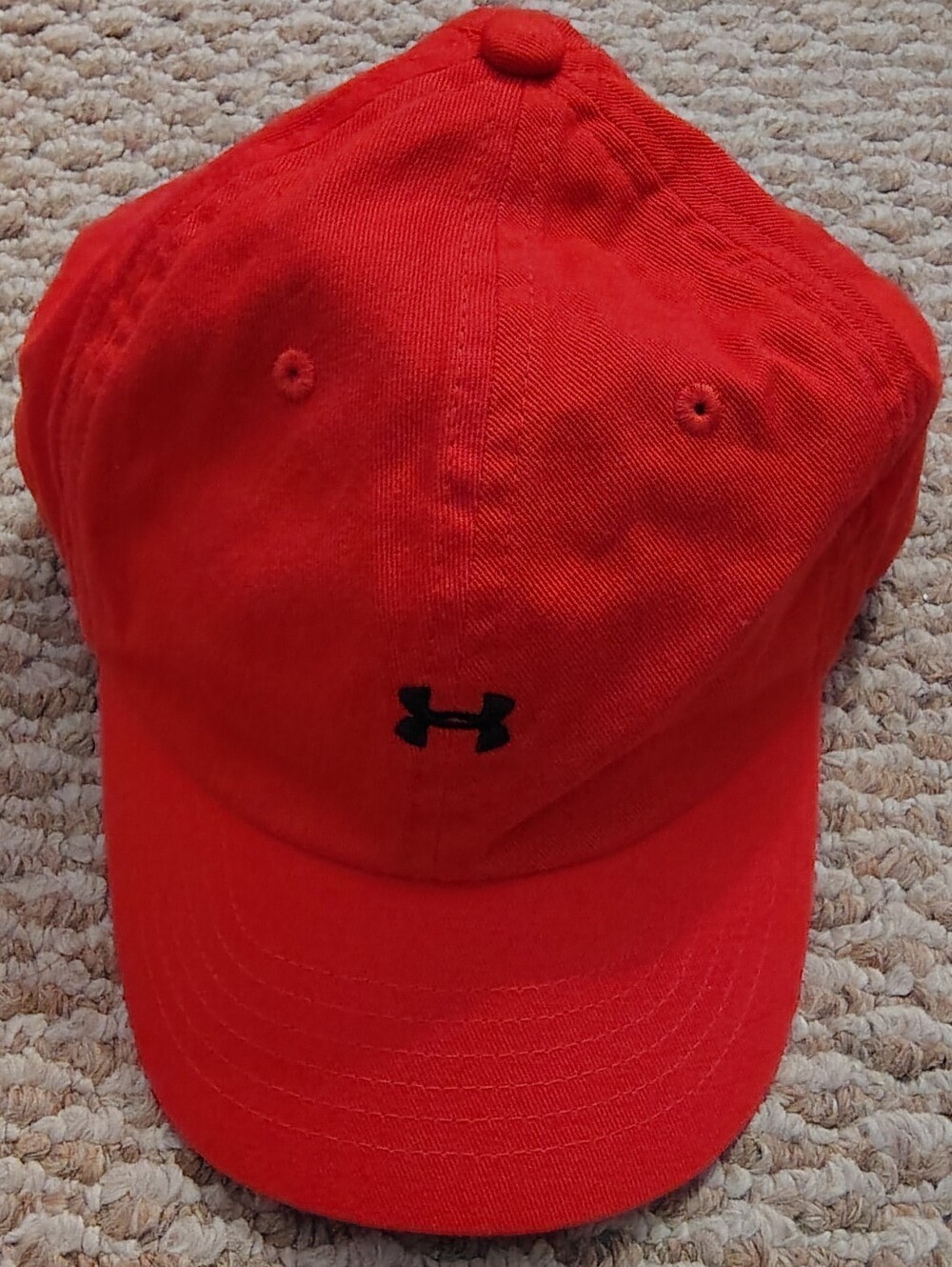 Under Armour Bright Red  Cap with Black Logo